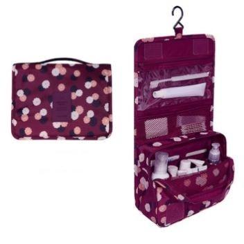Waterproof Travel Toiletry Bag - Assorted Colors Beauty & Personal Care Burgundy Flower - DailySale