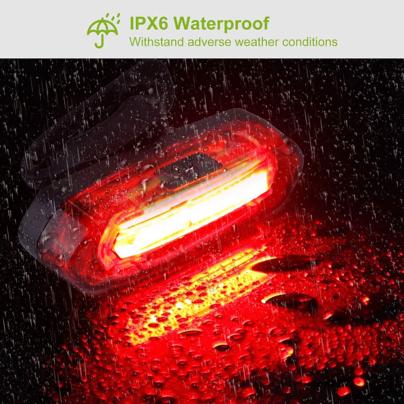 Waterproof USB Rechargeable LED Bicycle Tail Warning Lamp Sports & Outdoors - DailySale