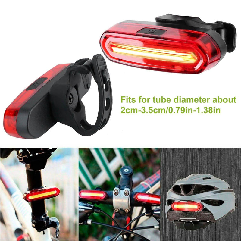 Waterproof USB Rechargeable LED Bicycle Tail Warning Lamp Sports & Outdoors - DailySale
