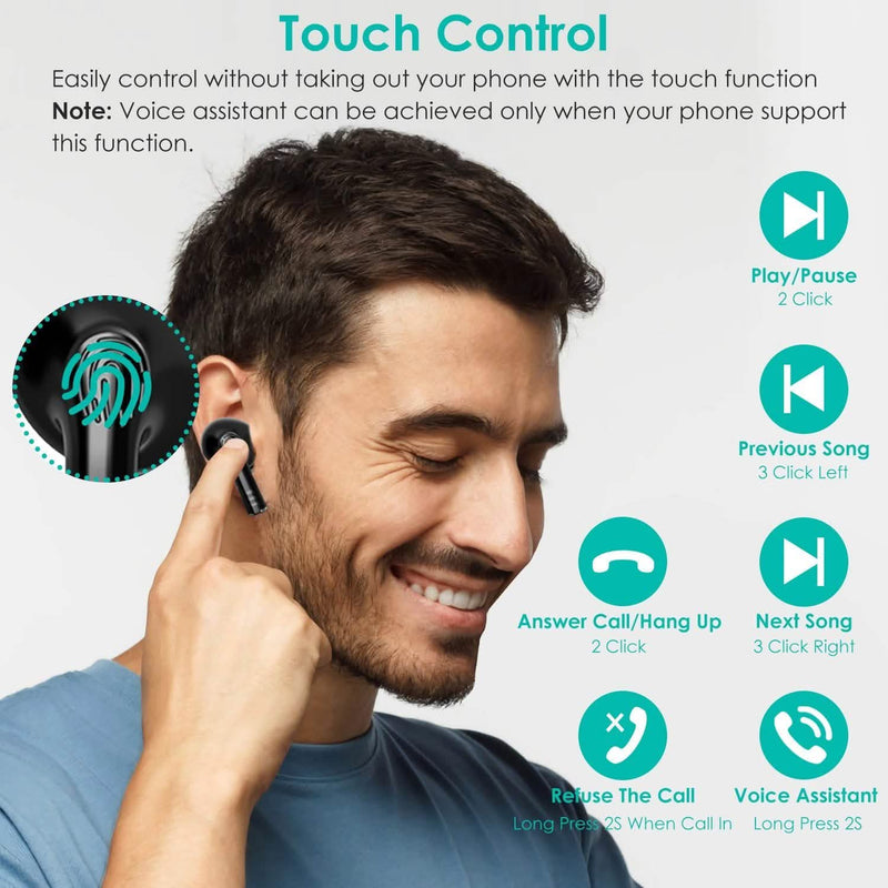 Waterproof Wireless 5.0 TWS Earbuds Headphones & Audio - DailySale