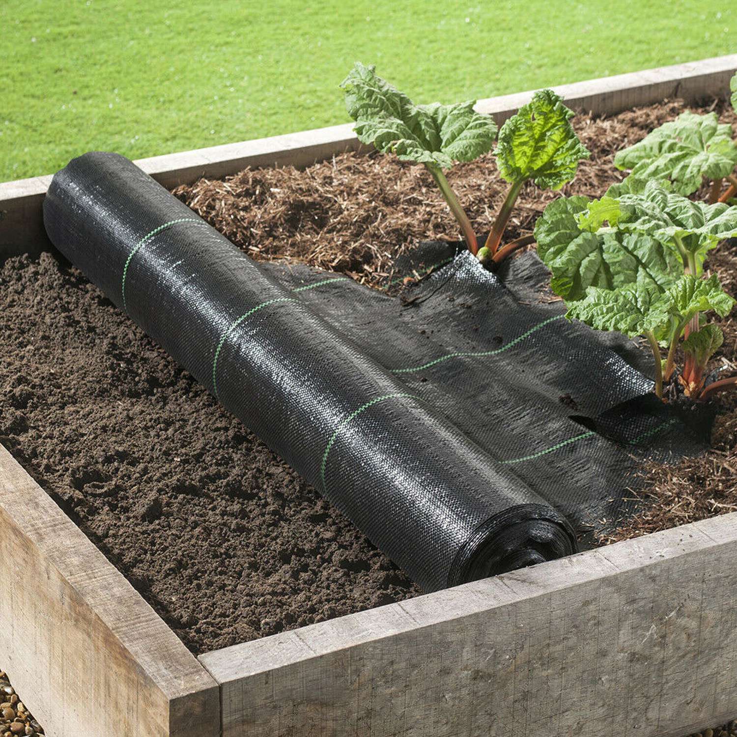 Weed Barrier Landscape Gardening Mat Fabric Woven Garden & Patio - DailySale