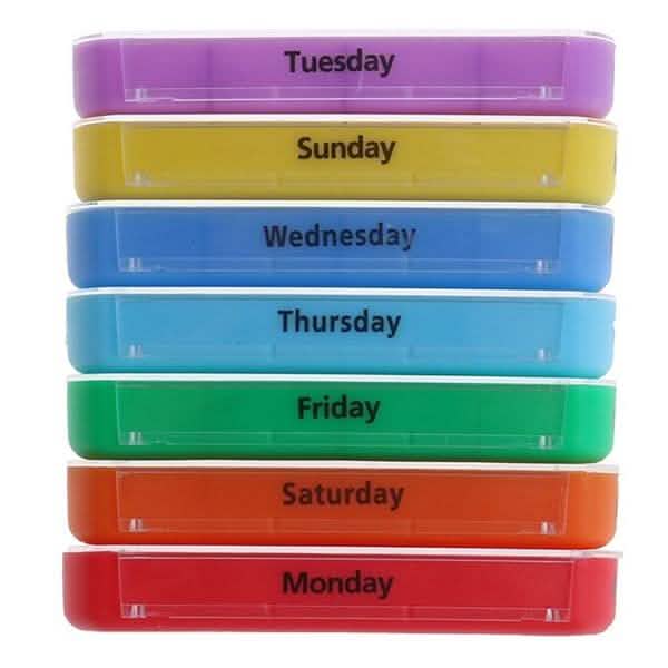 Weekly Pill Organizer Dispenser Box Wellness - DailySale
