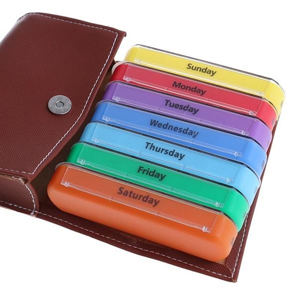 Weekly Pill Organizer Dispenser Box Wellness - DailySale