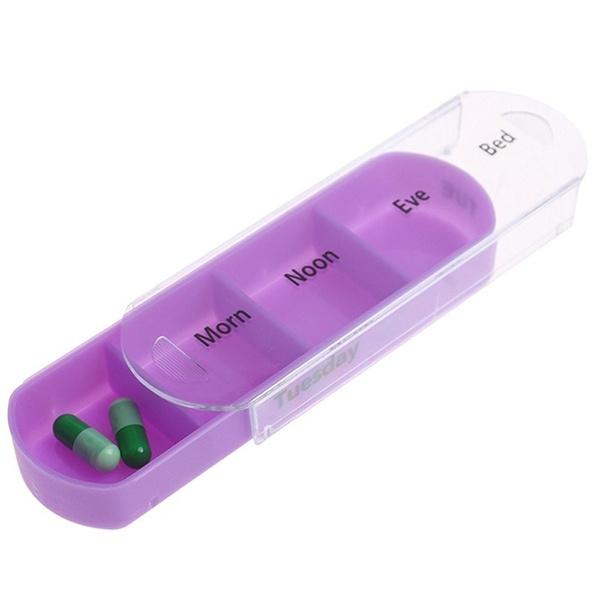 Weekly Pill Organizer Dispenser Box Wellness - DailySale