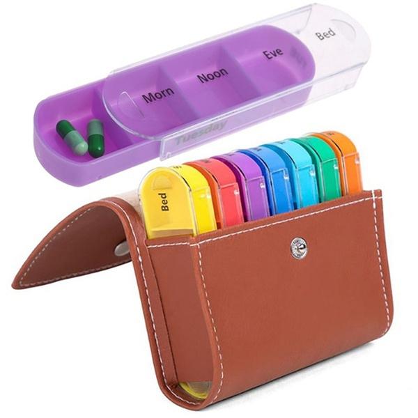 Weekly Pill Organizer Dispenser Box Wellness - DailySale