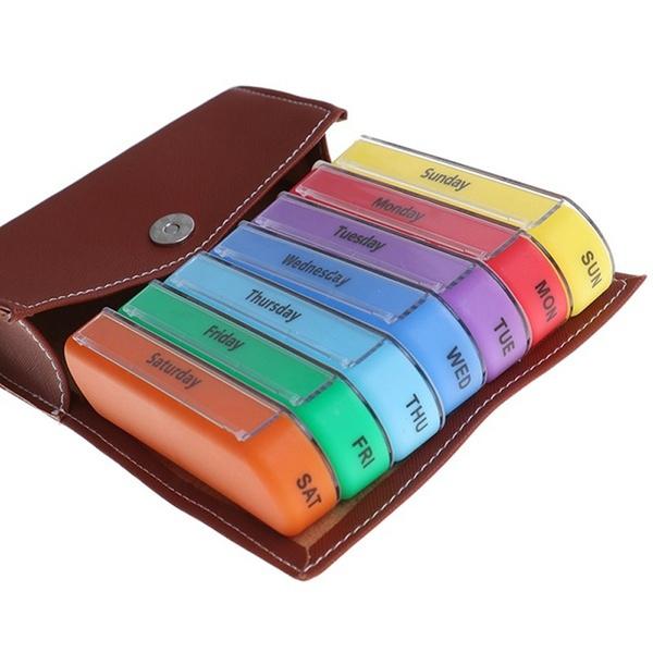 Weekly Pill Organizer Dispenser Box Wellness - DailySale