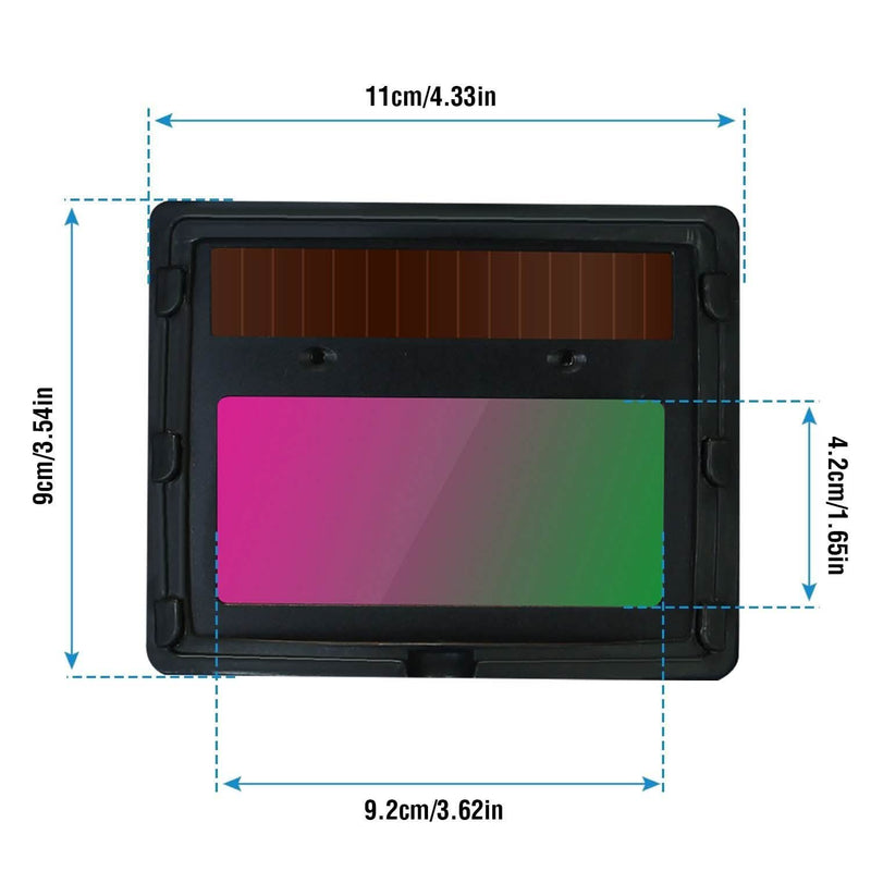 Welding Helmet Solar Powered Auto Darkening Hood with Adjustable Wide Shade Everything Else - DailySale