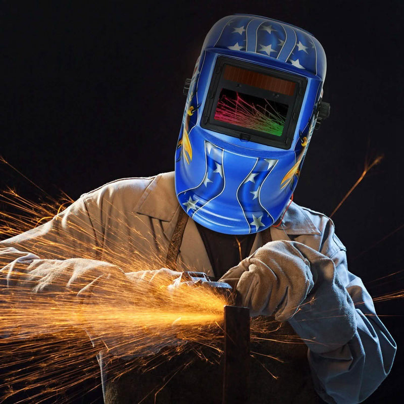 Welding Helmet Solar Powered Auto Darkening Hood with Adjustable Wide Shade Everything Else - DailySale