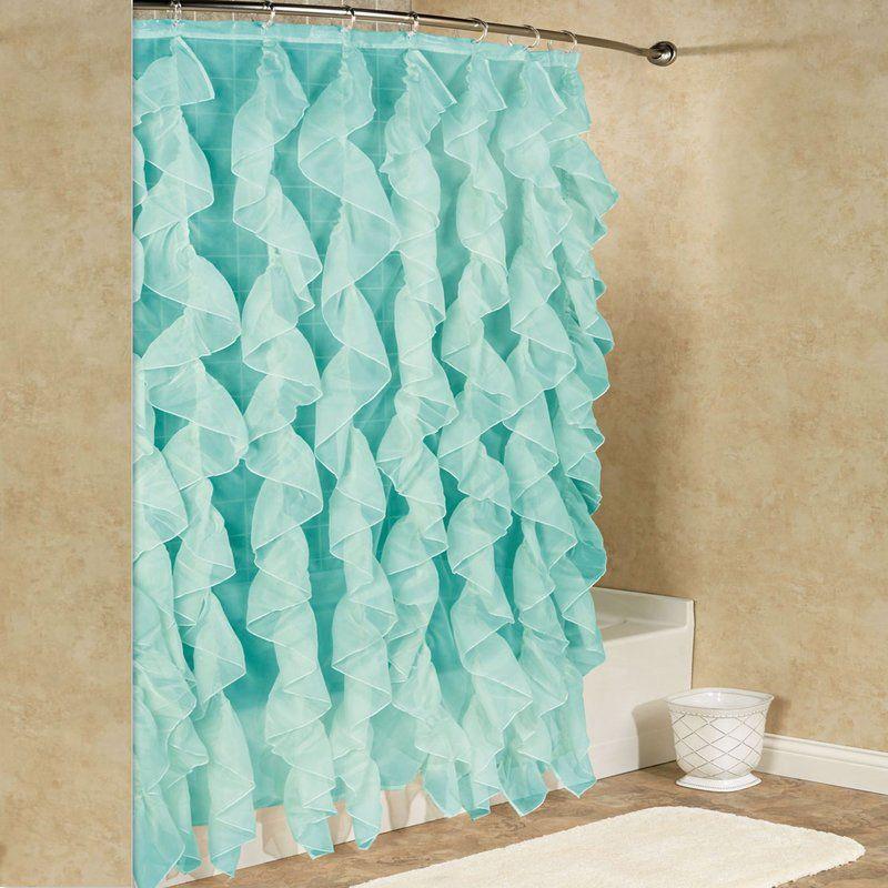 Westendorf Cascading Waterfall Single Shower Curtain Bed & Bath Aqua - DailySale