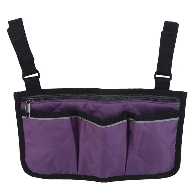 Wheelchair Armrest Organizer Bag Bags & Travel Purple - DailySale