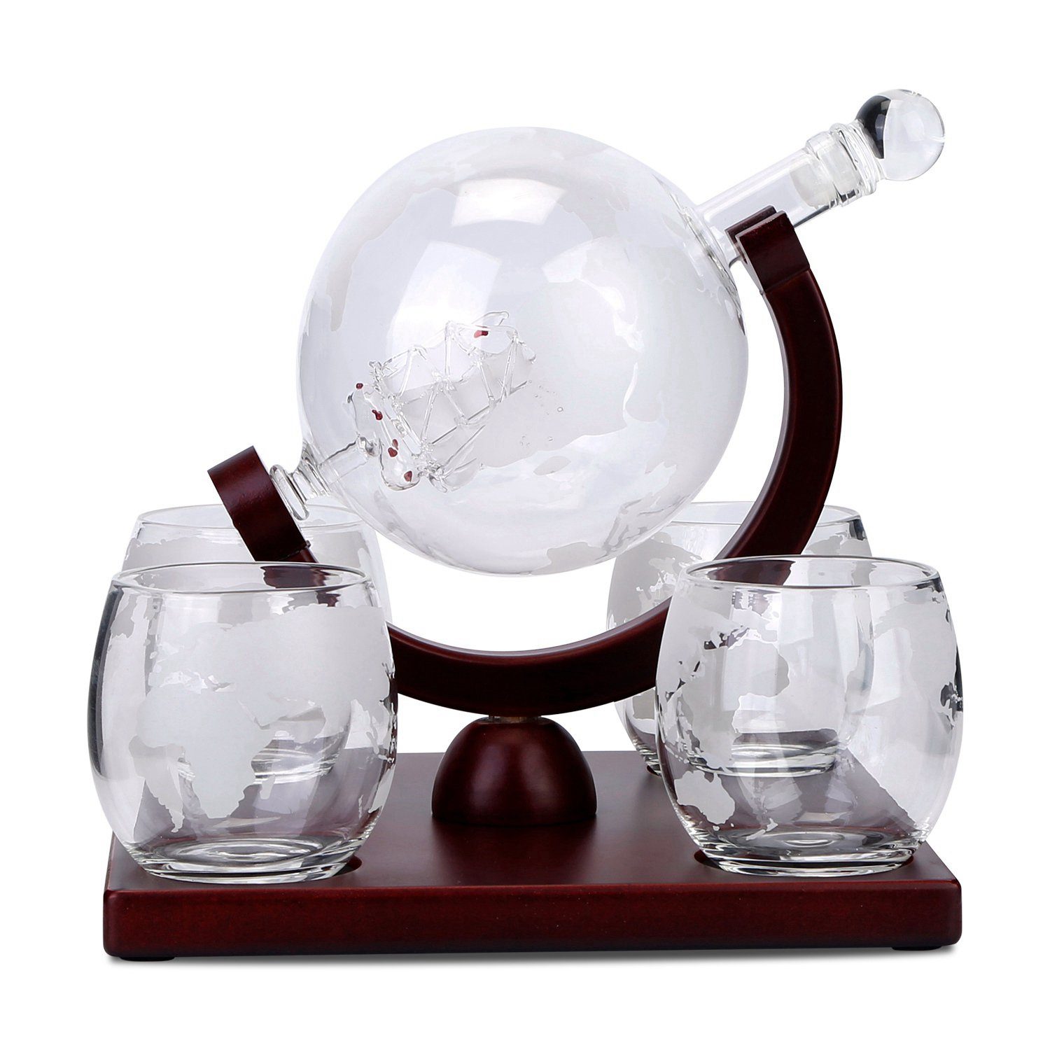 Whiskey Decanter Globe Set Kitchen & Dining - DailySale