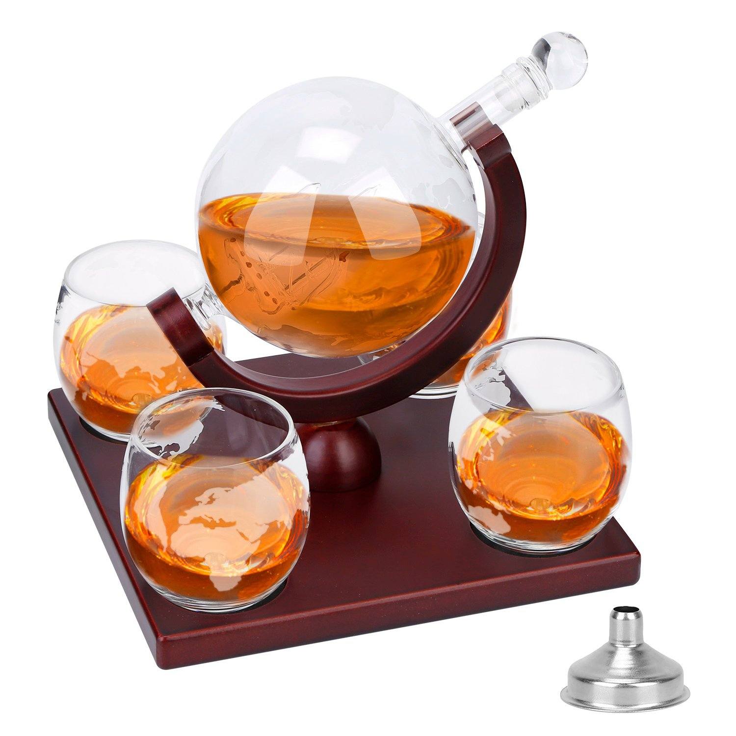 Whiskey Decanter Globe Set Kitchen & Dining - DailySale