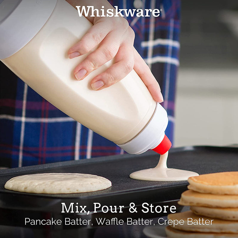 Whiskware Pancake Batter Dispenser and Mixer Kitchen Tools & Gadgets - DailySale