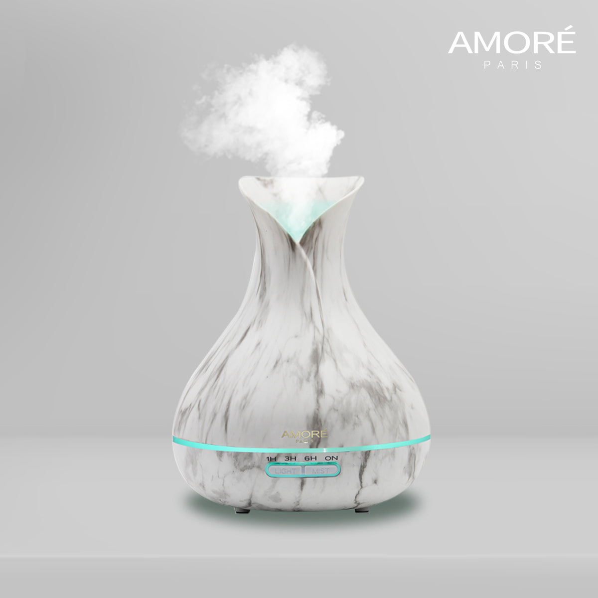 White Marble 300ml Ultrasonic Aroma Diffuser Wellness - DailySale