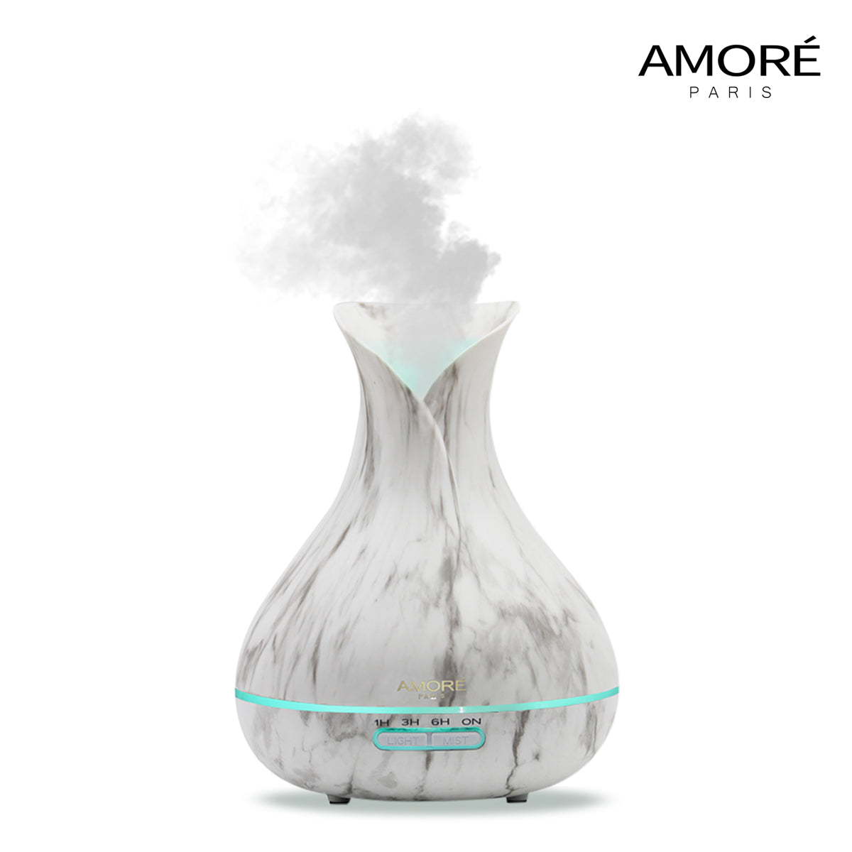 White Marble 300ml Ultrasonic Aroma Diffuser Wellness - DailySale