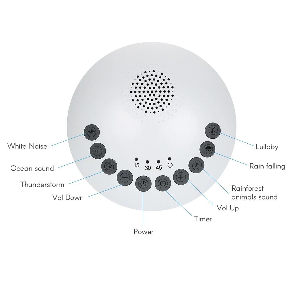 White Noise Sound Machine Soothing Sound Therapy Machine Wellness - DailySale