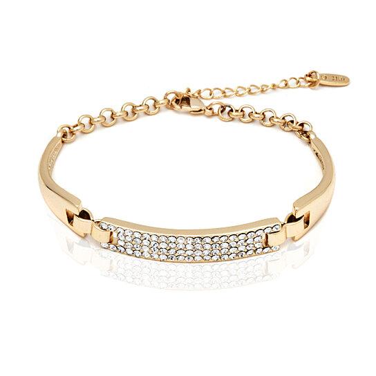 White Swarovski Elements Block Bracelet Jewelry - DailySale
