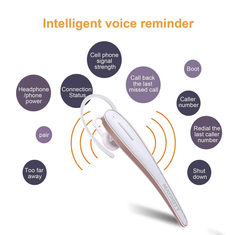 White Wireless Bluetooth 4.1 Earphone Sports Stereo Headphones - DailySale
