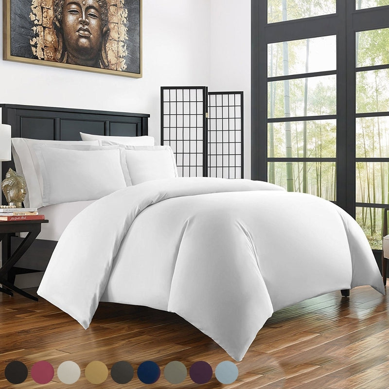 Bamboo Duvet Cover Set - Hypoallergenic - Assorted Sizes and Colors - DailySale, Inc