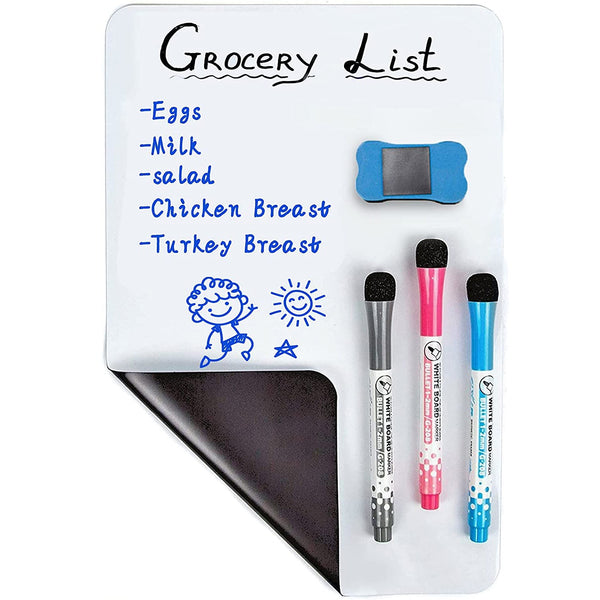 Whiteboard Magnetic Dry Erase Board Self Adhesive Everything Else 12”x8” - DailySale