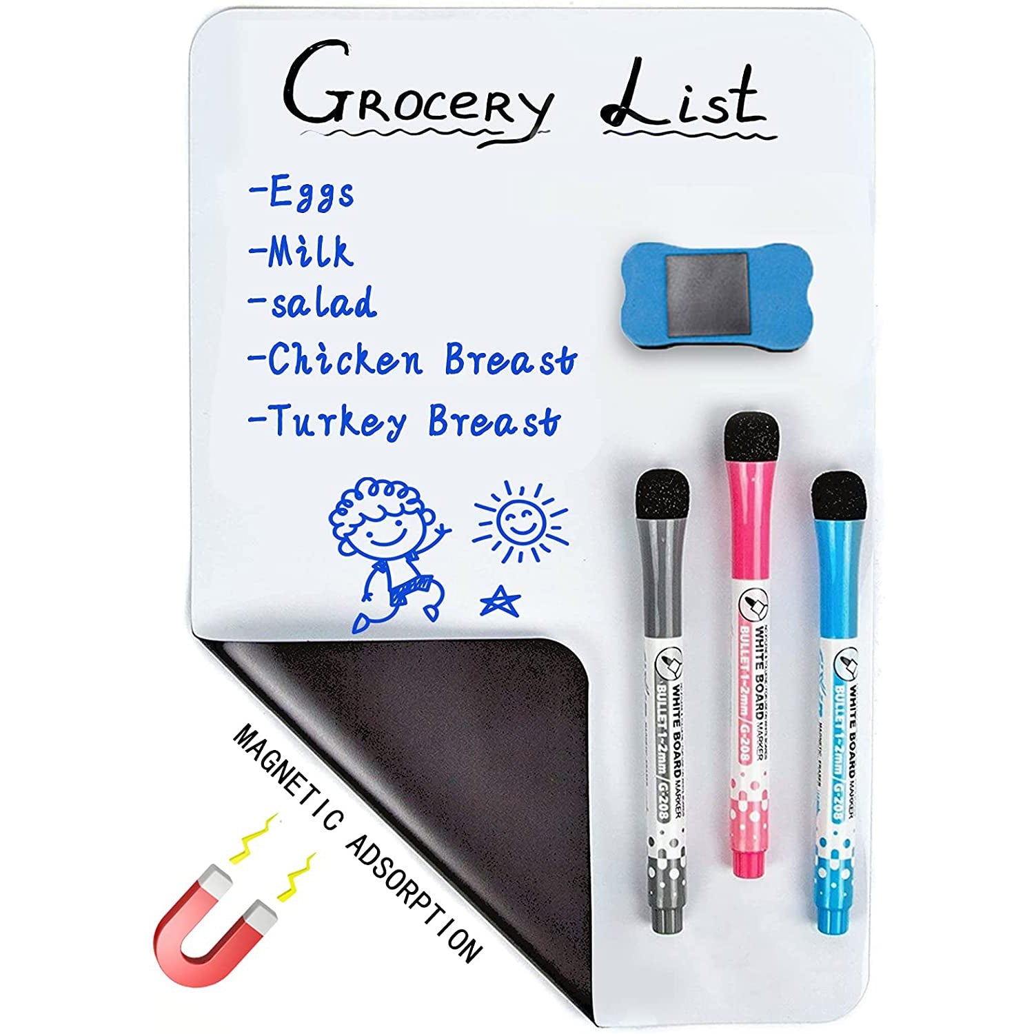 Whiteboard Magnetic Dry Erase Board Self Adhesive Everything Else - DailySale