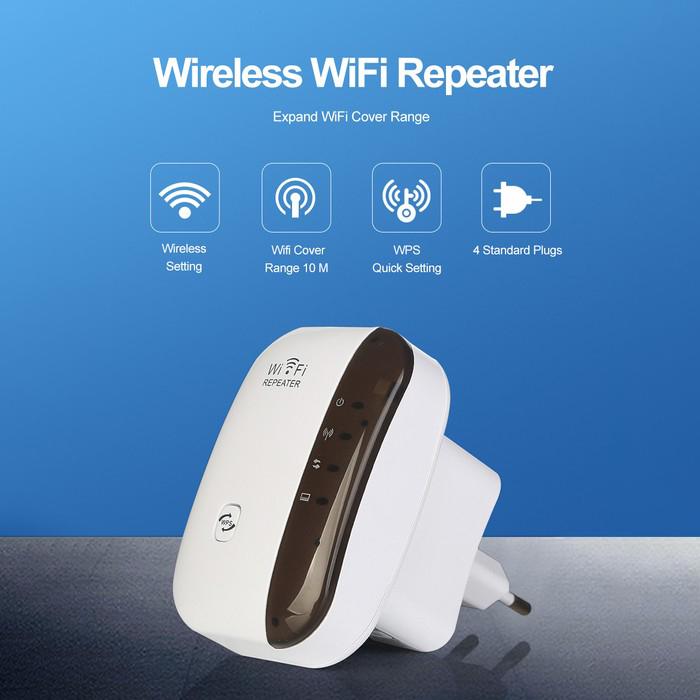Wi-Fi Repeater Wireless Long Range Extender Amplifier Computer Accessories - DailySale