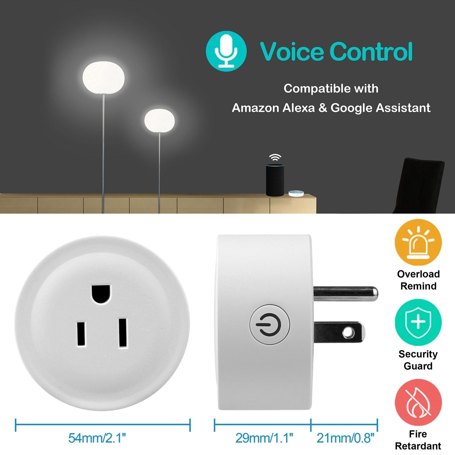 WiFi Smart Socket APP Plug Outlet Remote Household Batteries & Electrical - DailySale