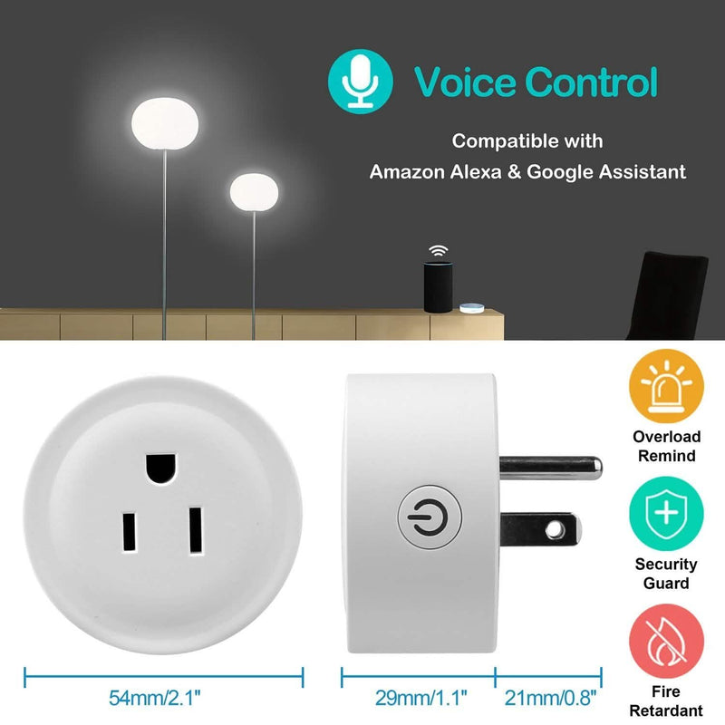 WiFi Smart Socket APP Plug Outlet Remote Household Batteries & Electrical - DailySale
