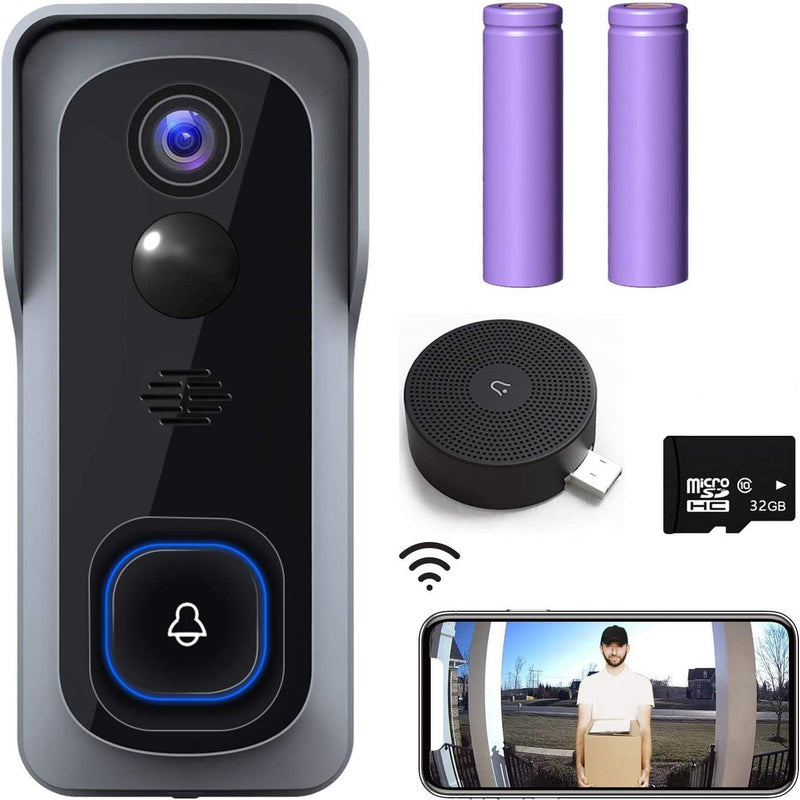 WiFi Video Doorbell Camera with Chime Cameras & Drones - DailySale
