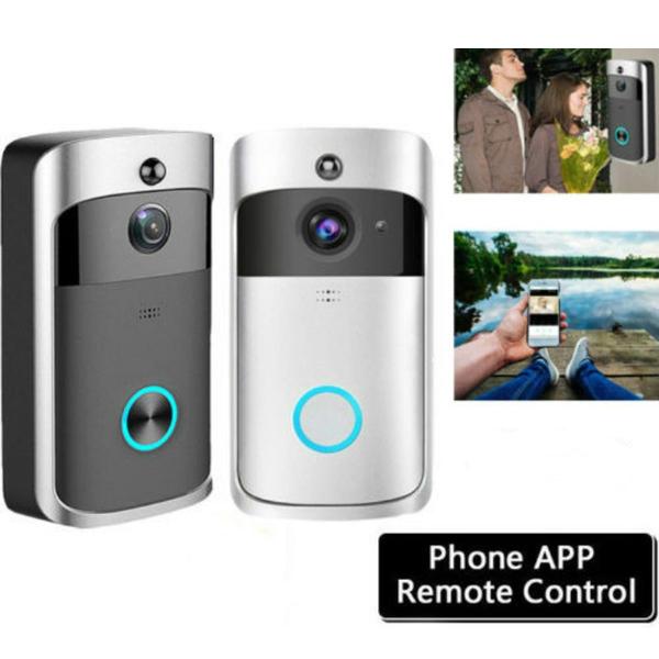 WiFi Wireless Video Doorbell Two-Way Talk Smart PIR Door Bell Security Camera HD Cameras & Drones - DailySale