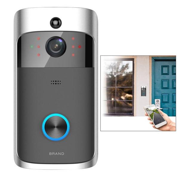 WiFi Wireless Video Doorbell Two-Way Talk Smart PIR Door Bell Security Camera HD Cameras & Drones - DailySale