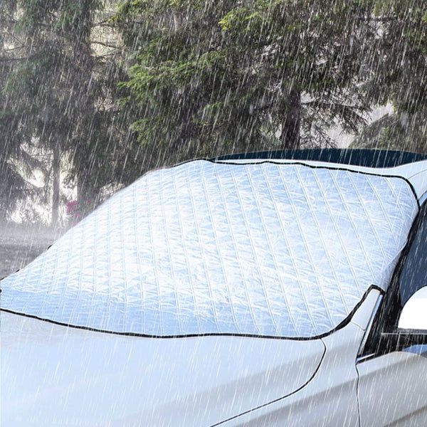 Windshield Protector Against Ice Sun Fit for Small Mid SUVs with Anti-theft Flaps Automotive - DailySale