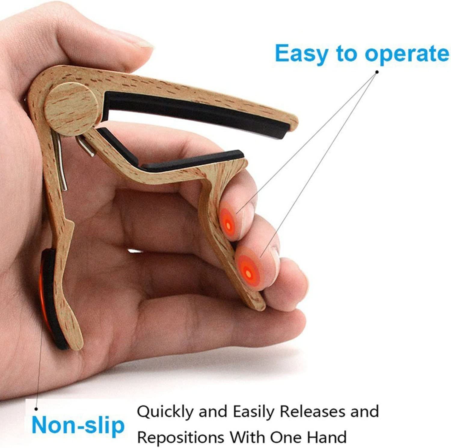 WINGO Quick-Change Capo for 6 String Steel Acoustic and Electric Guitars Everything Else - DailySale