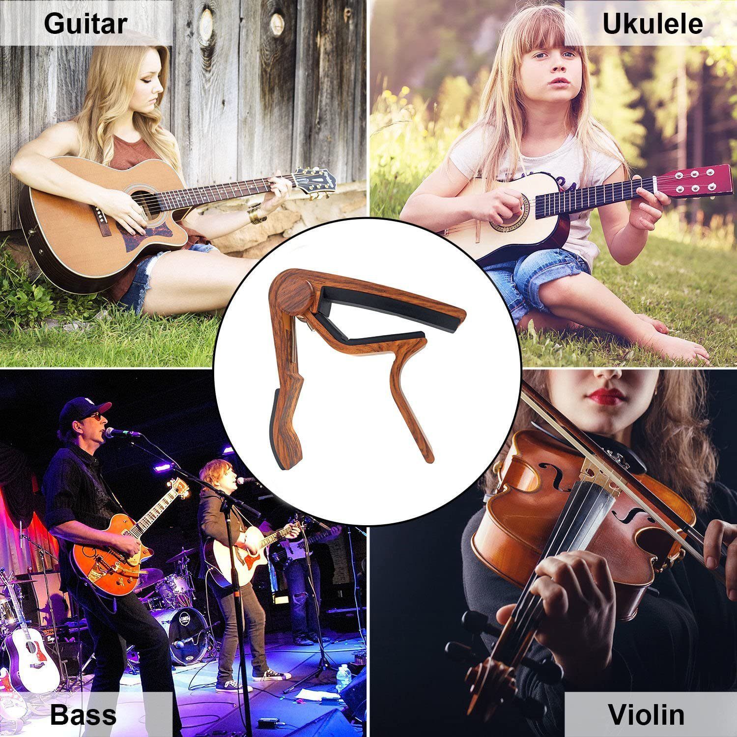 WINGO Quick-Change Capo for 6 String Steel Acoustic and Electric Guitars Everything Else - DailySale