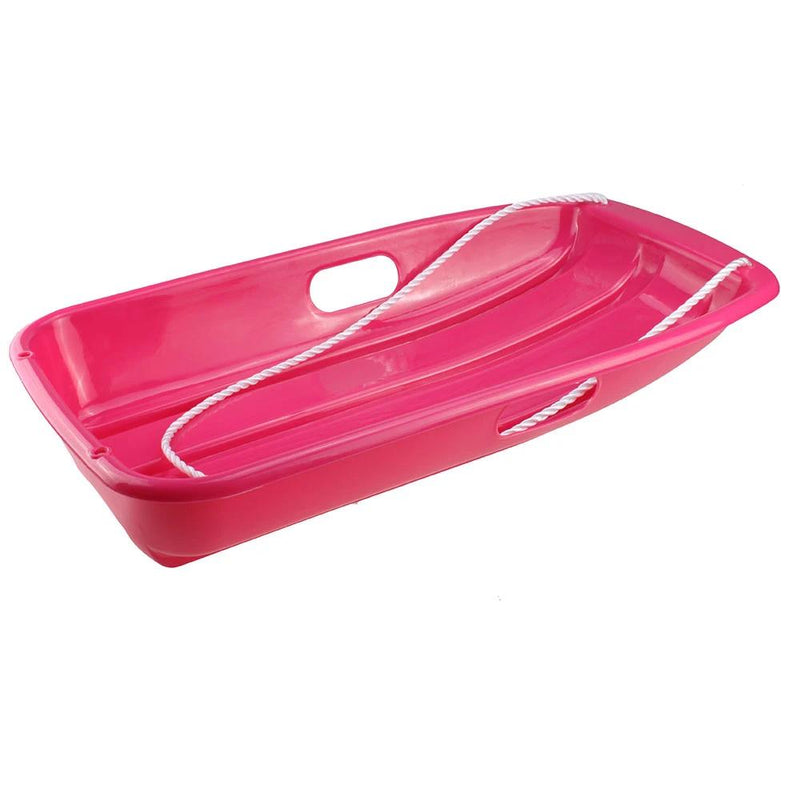 Winter Durable Plastic Snow Sled In Boat Shape For Child And Adult