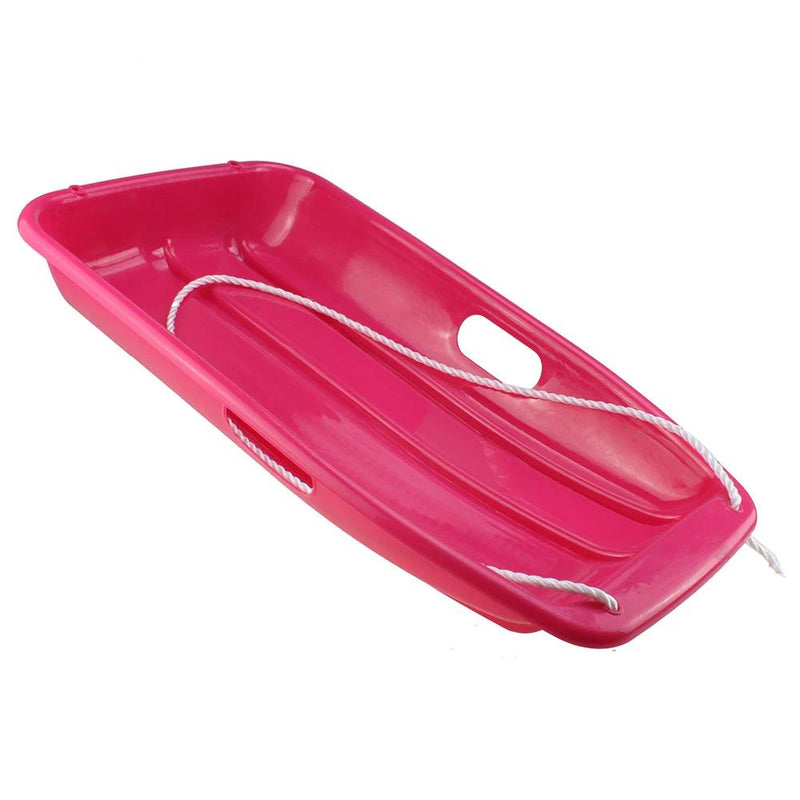 Winter Durable Plastic Snow Sled In Boat Shape For Child And Adult