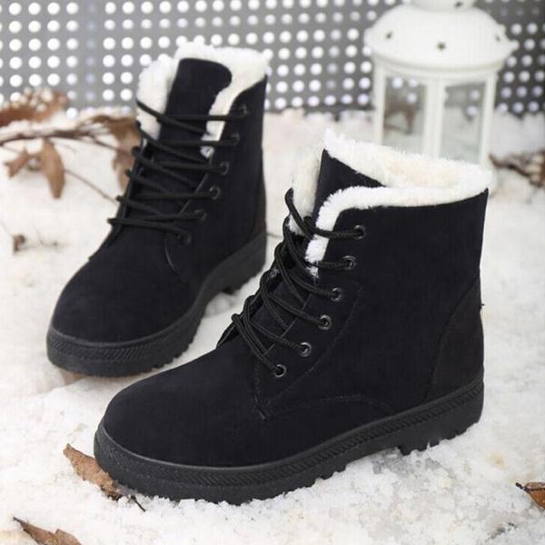 Winter Outdoor Flat Short Boots