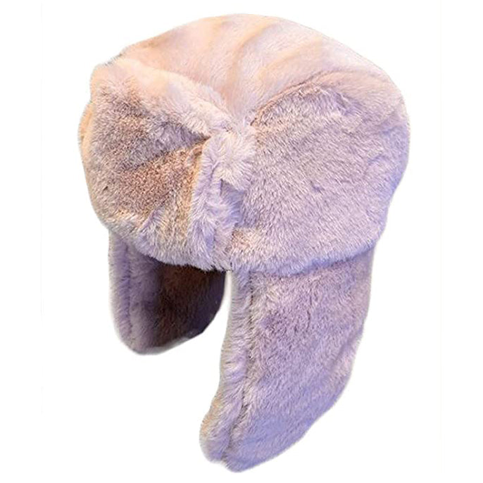 Winter Thick Warm Faux Fur Trapper Bomber Hat Women's Shoes & Accessories Pink - DailySale
