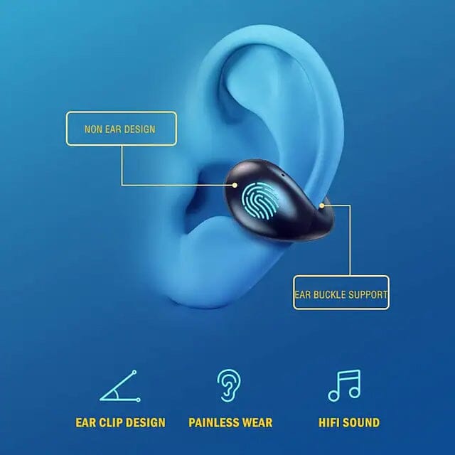 Wireless Bluetooth 5.0 Headphones Sports Ear Clips Headphones - DailySale