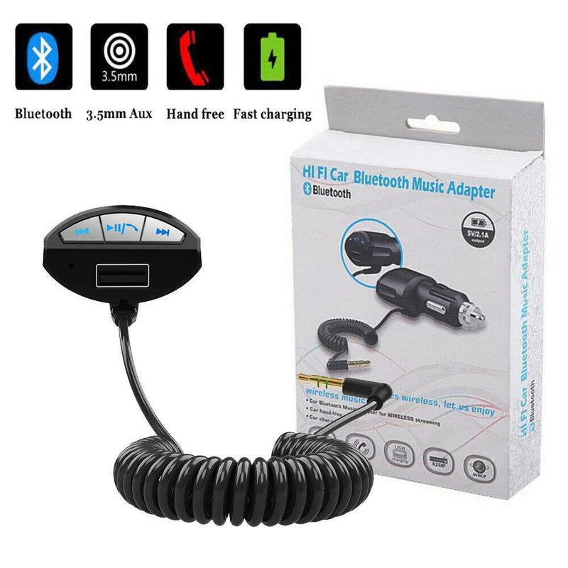 Wireless Bluetooth Audio Receiver Adapter For CAR AUX Audio Port Or Headphones Automotive - DailySale