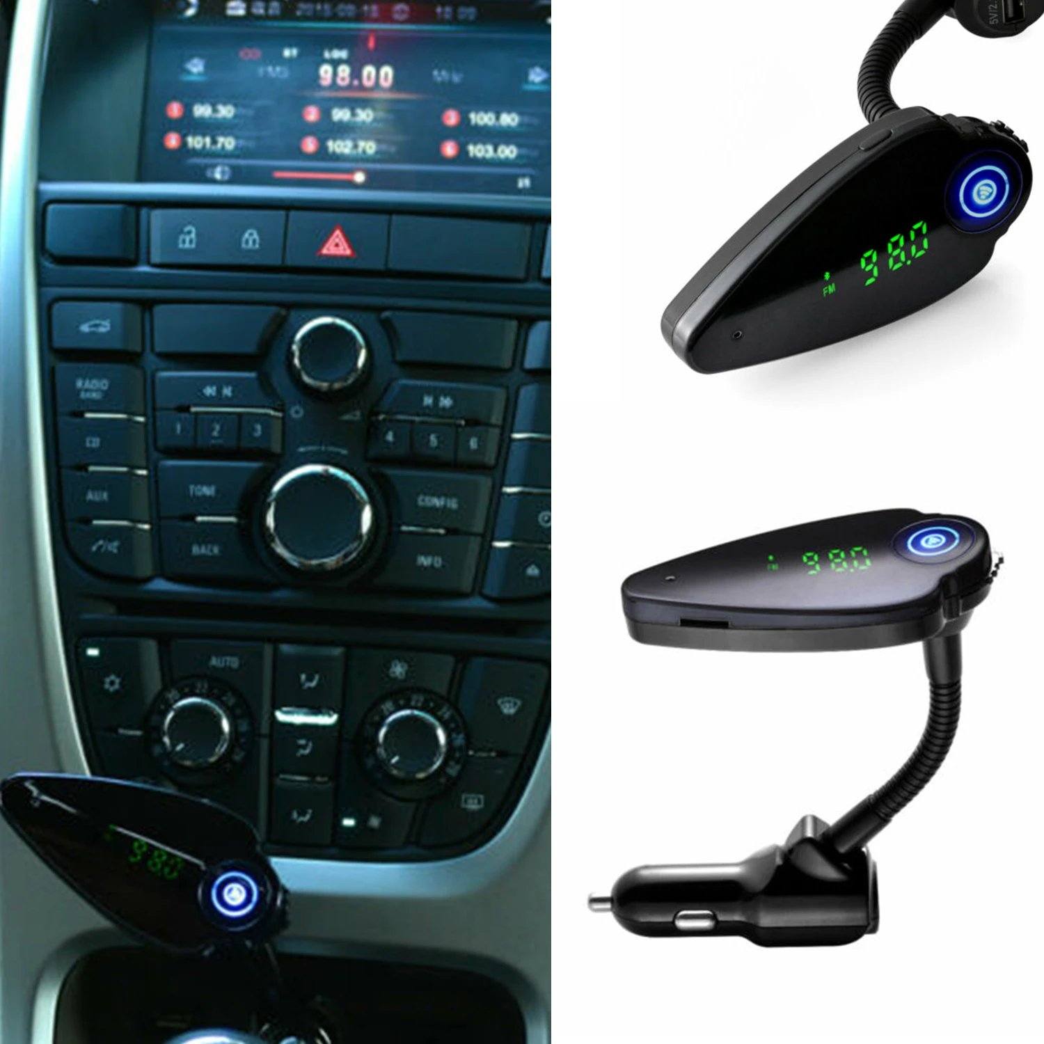 Wireless Bluetooth Car USB Charger FM Transmitter Auto Handsfree Adapter Audio Automotive - DailySale