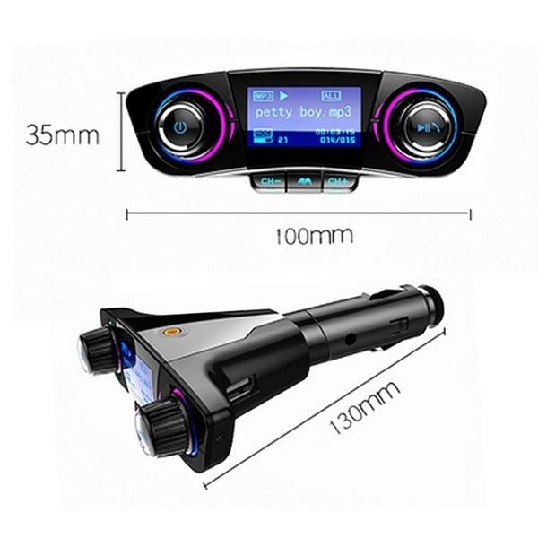 Wireless Bluetooth Handsfree Calling Car Charger FM Transmitter Automotive - DailySale