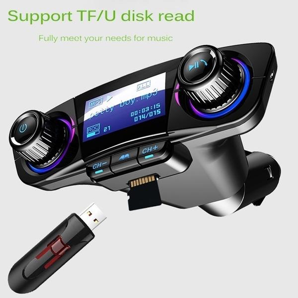 Wireless Bluetooth Handsfree Calling Car Charger FM Transmitter Automotive - DailySale