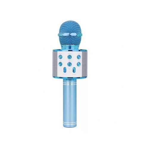 Wireless Bluetooth Karaoke Microphone Everything Else Blue - DailySale