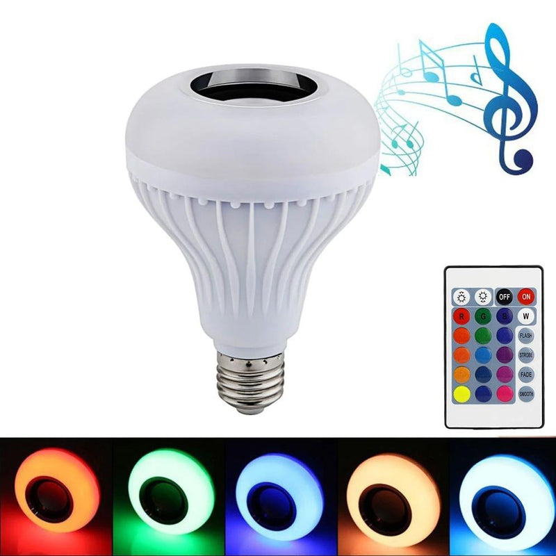 Wireless Bluetooth Multi-Color Light Bulb Speaker Home Essentials - DailySale