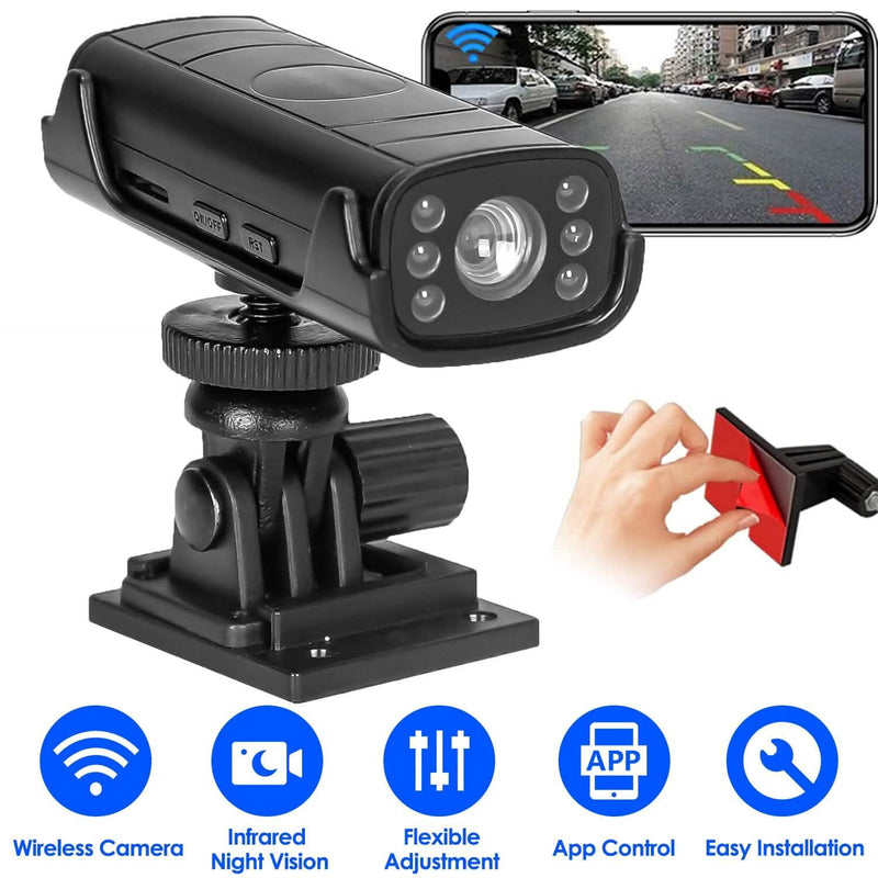 Wireless Camera Reverse Hitch Guide with Flexible Adhesive Base Automotive - DailySale