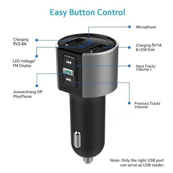 Wireless Car Mp3 FM Transmitter USB Charger Automotive - DailySale