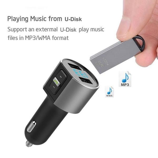 Wireless Car Mp3 FM Transmitter USB Charger Automotive - DailySale