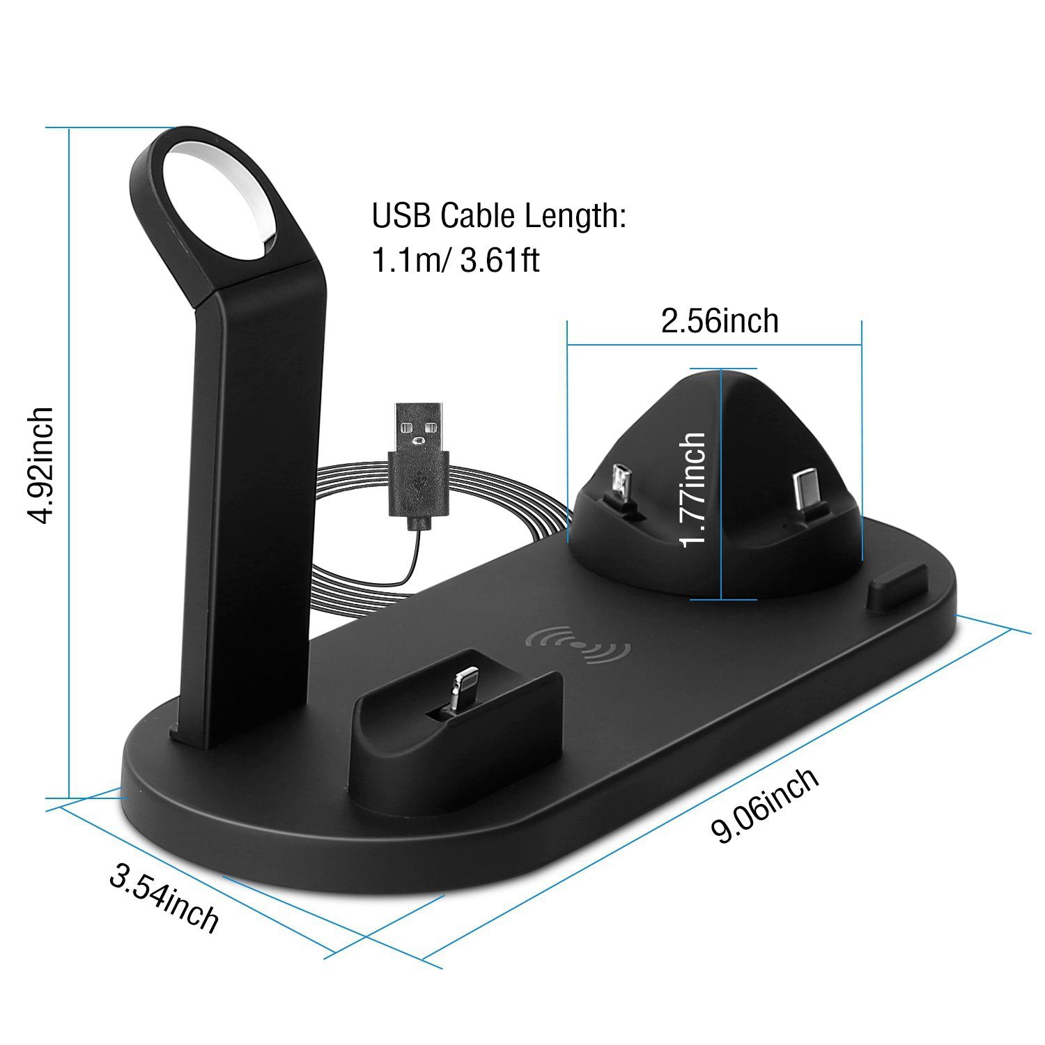 Wireless Charger Dock 4-in-1 10W Mobile Accessories - DailySale