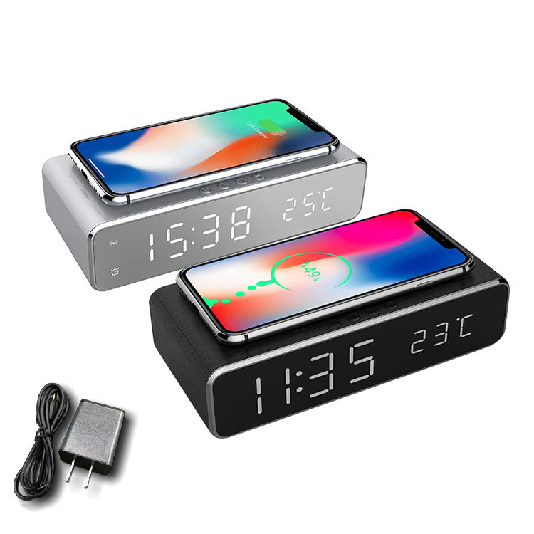 Wireless Charging Digital Alarm Clock Household Appliances - DailySale